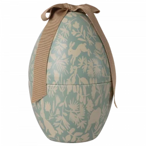 Huevo de Pascua Mediano Azul empolvado