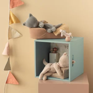 Alternative view of Peluche Gatito dormido Crema melocotón de Maileg