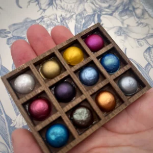 Alternative view of Paleta fosforera 12 colores metalizados otoñales de Acuarelas Brunel