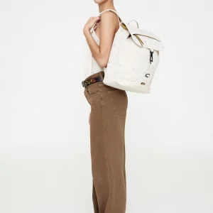 Alternative view of Mochila Kaut Arles Ecru Dots de Lefrik