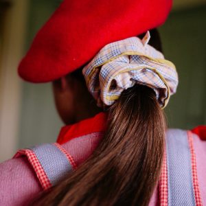 Alternative view of Coletero tartan sunrise + sky Sticky Lemon