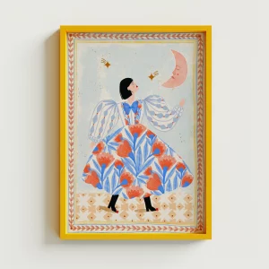 Print Mujer folk de Carole Hillman -varios tamaños -