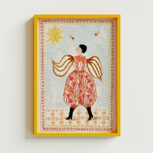 Print Hombre folk de Carole Hillman -varios tamaños -