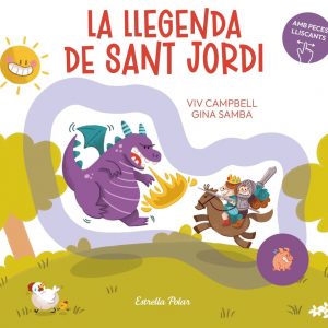 La llegenda de Sant Jordi amb peces lliscants (català)