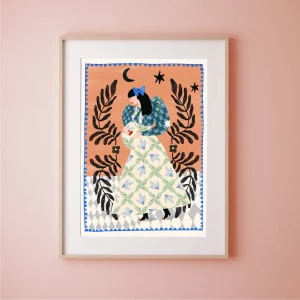 Print Mujer embarazada Folclórica de Carole Hillman -varios tamaños -