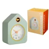Reloj despertador casita mini verde menta de Fisura