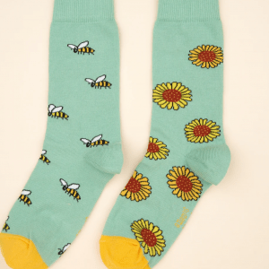 Calcetines Abejas y Girasoles de Coucou Suzette