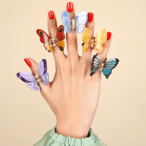 Alternative view of Pinza Pequeña Mariposa Lavanda