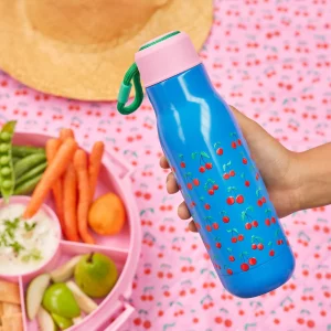 Alternative view of Botella acero inoxidable Azul Cherry Love Print de Rice