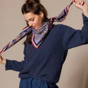Foulard Grande Latika Anna Indigo de Apaches - Imagen 4