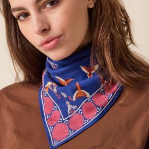Bandana Manika Royal Blue Cherry Tree de Apaches Collection - Imagen 3