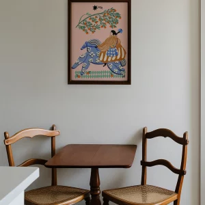 Alternative view of Print Mujer folclórica y las naranjas de Carole Hillman -varios tamaños -