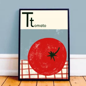 Alternative view of Print A4 T de tomate de Carole Hillman