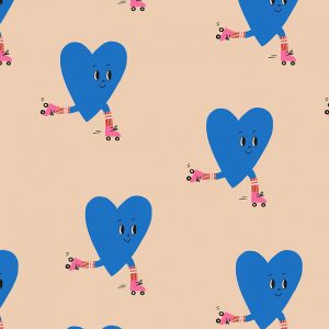 Alternative view of Tote bag Roller heart