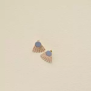Alternative view of Pendientes SunbeamsHortensia Blue The Sticky sis club