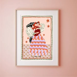 Print A4 Madre folk de Carole Hillman