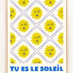 Alternative view of Print A5 Tu es le soleil de Carole Hillman