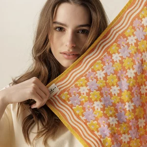 Alternative view of Bandana Manika Paquerette Orange de Apaches