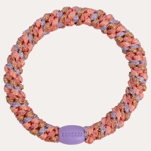 Goma del pelo Kknekki Coral dusty lavender glitter