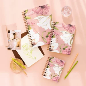 Alternative view of Cuaderno mediano Edén Pink de Charuca