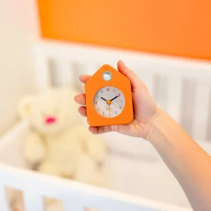 Alternative view of Reloj despertador casita mini naranja de Fisura