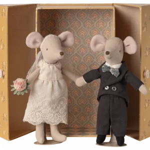 Pareja de ratones de boda en caja de Maileg