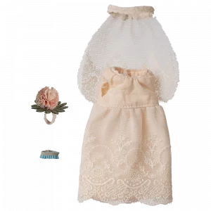 Vestido de novia mamá ratón de Maileg