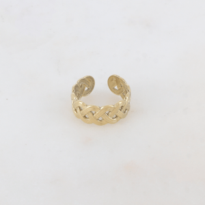 Anillo regulable de acero Trenzado
