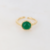 Anillo regulable con mineral redondo - varios modelos -