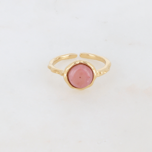 Alternative view of Anillo regulable con mineral redondo - varios modelos -