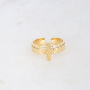 Anillo Cruz de acero