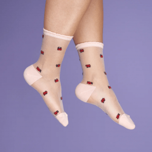 Calcetines transparentes Mariquitas de Coucou Suzette