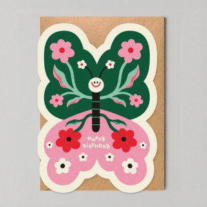 Postal troquelada Happy birthday de Studio Boketto