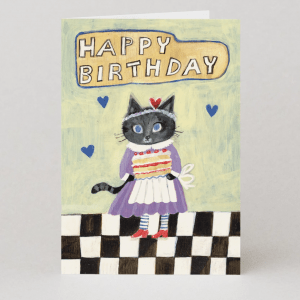 Postal Cat Happy birthday de Studio Boketto