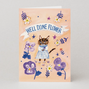 Postal Well done flower de Studio Boketto