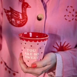 Alternative view of Vaso de melamina Snoopy Rosa de Rice