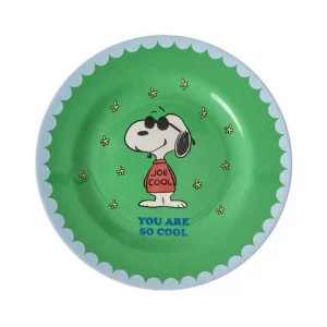 Plato de melamina Snoopy Verde de Rice