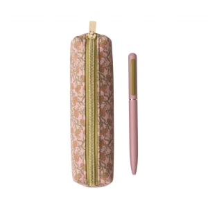Set de Estuche y bolígrafo Pink Vintage Flower de Designworks
