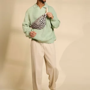 Riñonera Olivia Leopard Écru de Hindbag