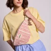 Riñonera Olivia Rayas Rojo y Rosa de Hindbag