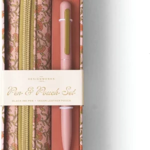 Alternative view of Set de Estuche y bolígrafo Pink Vintage Flower de Designworks