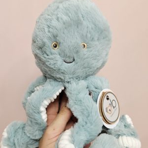 Alternative view of Peluche Pulpo Verde Sage