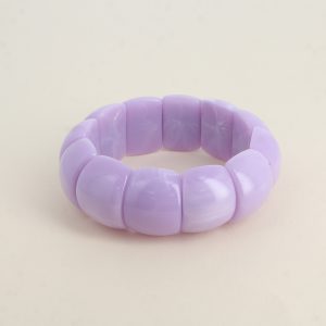Brazalete Cuentas lilas de acetato