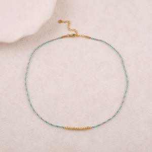 Alternative view of Collar Cordon de color y cuentas -varios colores-