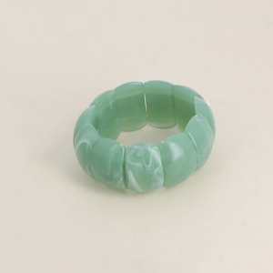 Brazalete Cuentas verde agua de acetato