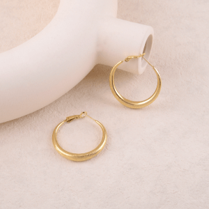 Pendientes Aro efecto cepillado -2 modelos-