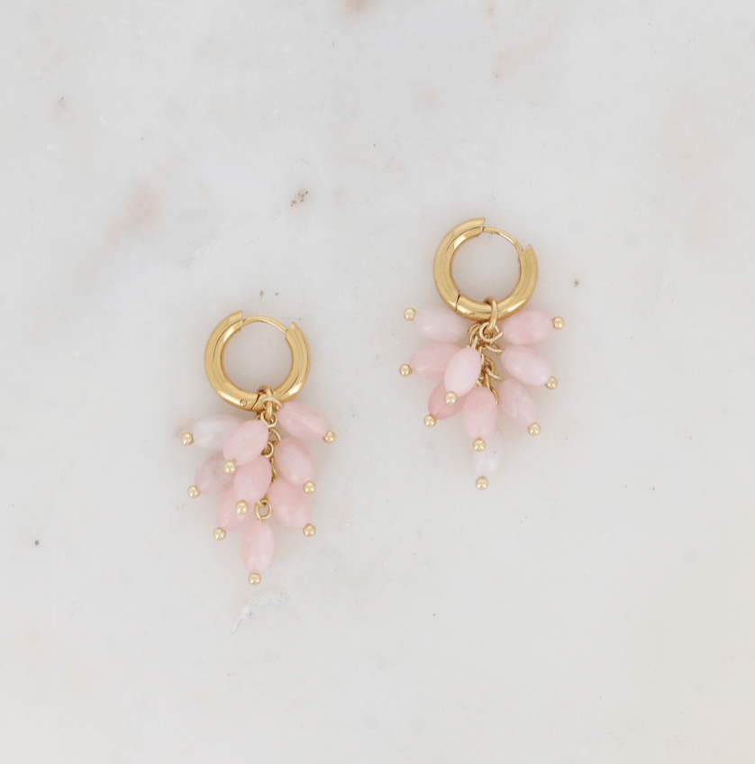 Pendientes con cuentas de mineral -varios modelos- - Imagen 2