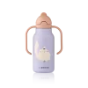 Botella Kimmie Water 250 ml Cat Warm lilac de Liewood