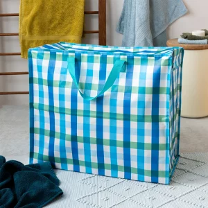 Alternative view of Bolsa Jumbo Vichy Azul