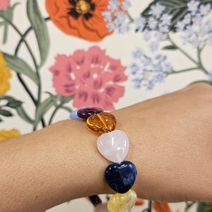 Alternative view of Pulsera Corazones de Estudio Chanante